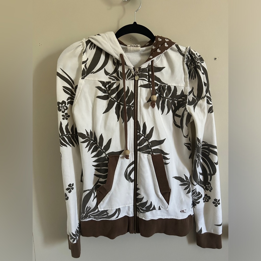 O'Neill Women's Island Hoodie Zip Up Jacket Size M